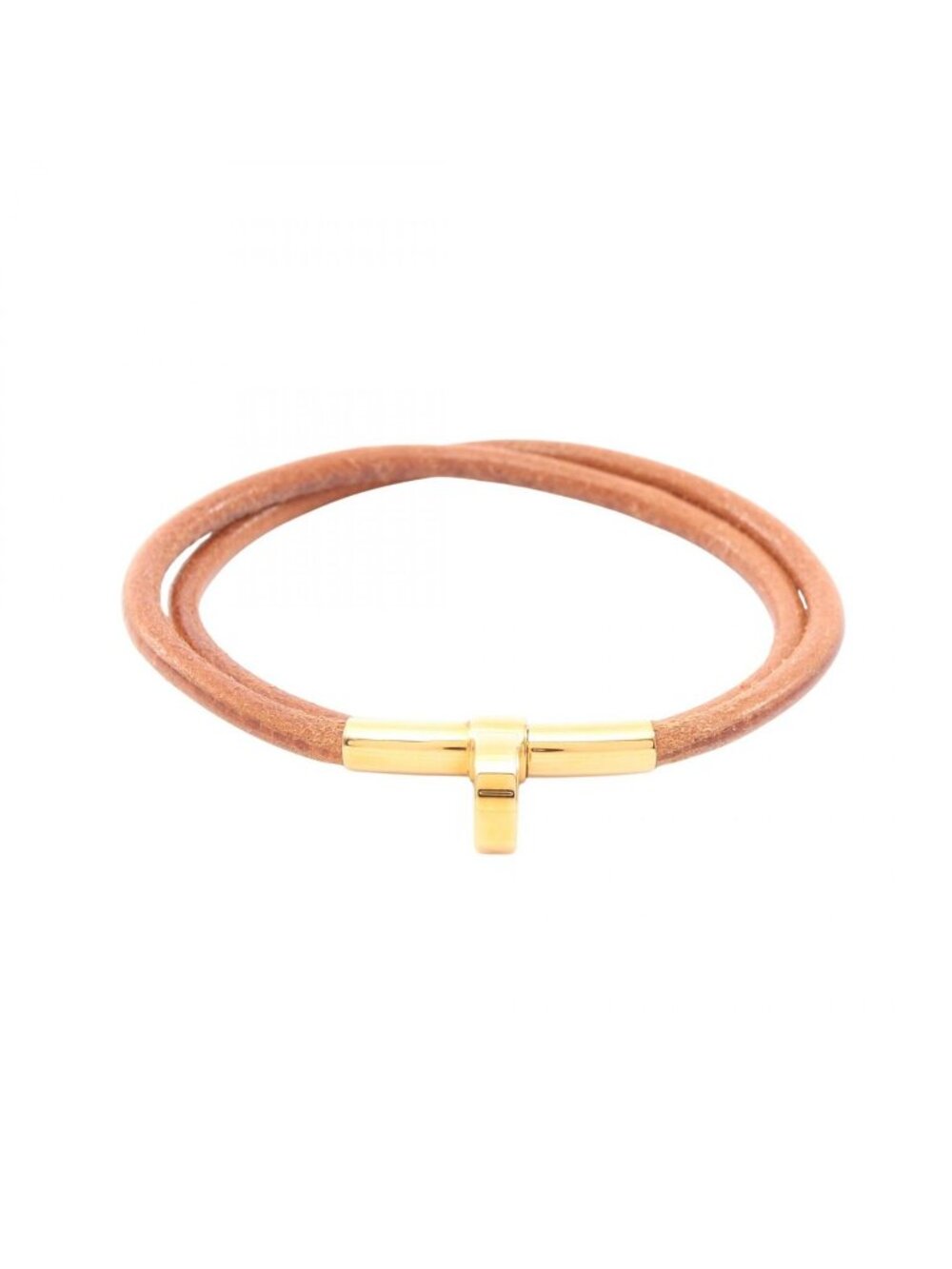 Hermes Bracelet Double Kelly Choker Leather